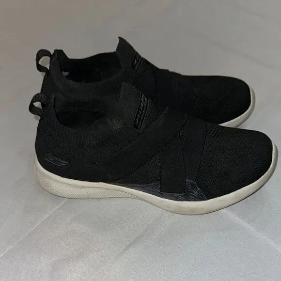 Skechers BOB’s Black Slip-On Sneakers Size 8.5 - Picture 11 of 11